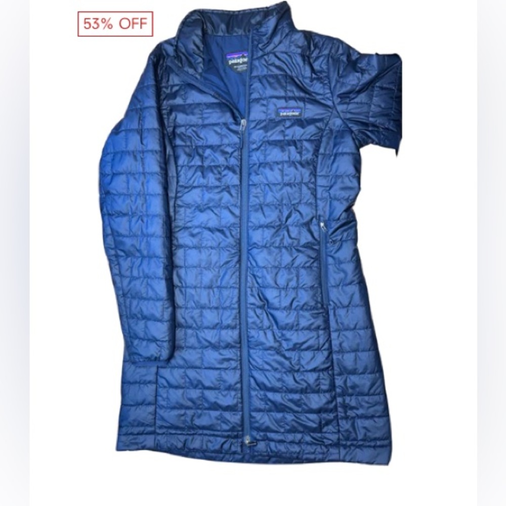 WOMEN'S M - BLUE PATAGONIA NANO PUFF PARKA
